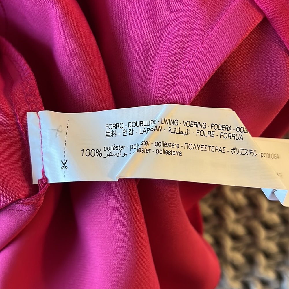 Zara Hot Pink Belted Sleeveless Wrap Romper - Picture 8 of 15